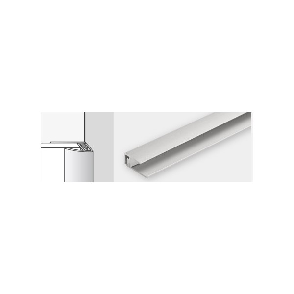 Perfil Acabam. Click 2,60mt Alum. Branco P/Masq Wall e Masq XL