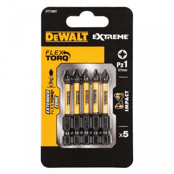 Conj. 5 Bits DeWalt PZ1x50mm DT7390T-QZ