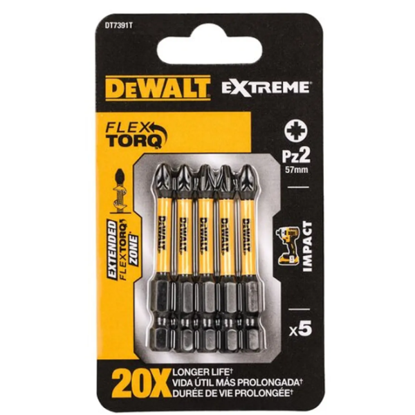 Conj. 5 Bits DeWalt PZ2x50mm DT7391T-QZ