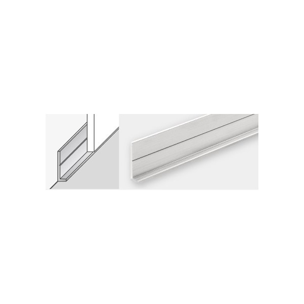 Perfil Acabam. Arranque 2,60mt Alum. Branco P/Masq Wall e Masq XL