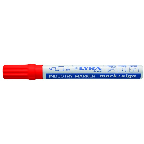 Marcador Lyra Mark + Sign P/Supr. Lisas e Rugosas