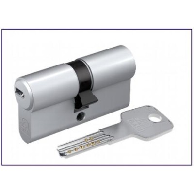 Cilindro Chave Pontos 70mm Niq. Mate (35+35)