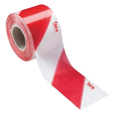 Fita Plast. P/Sinalização Vermelha/Branca (Rolo 250mt)