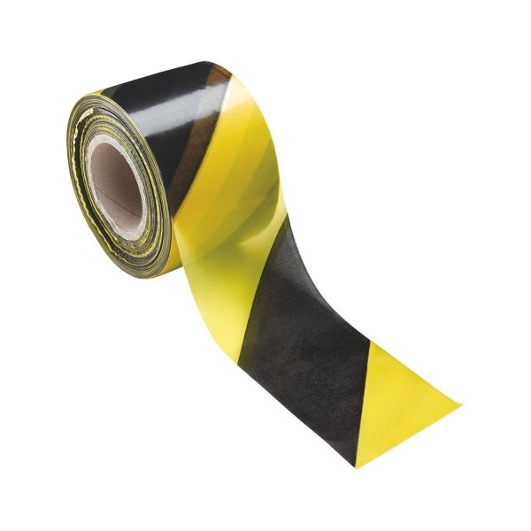 Fita Plast. P/Sinalização Amarela/Preta (Rolo 250mt)