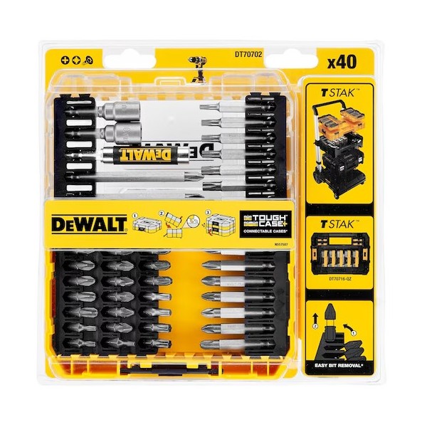 Jogo 40 Bits DeWalt DT70702