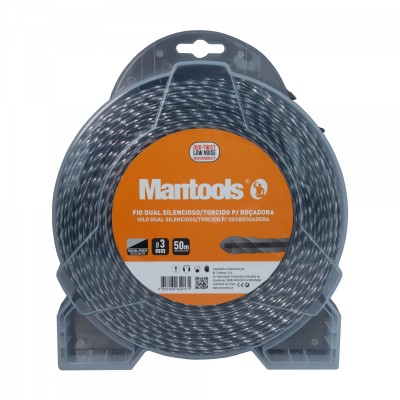 Fio Nylon P/Roçadora Silencioso/Torcido 3,5mmx35mt