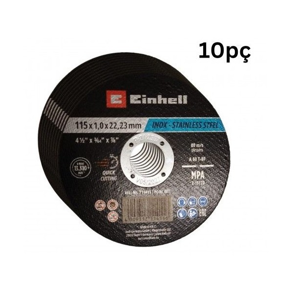 Lata C/10 Discos C/Inox KWB 115x1,0mm