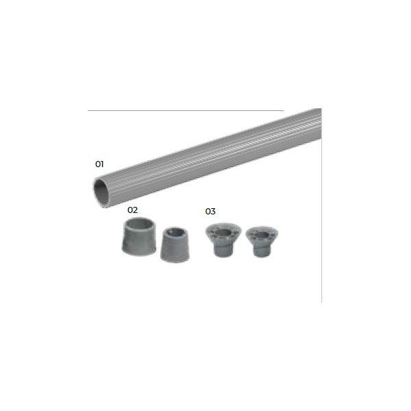 Tubo PVC Ranhurado Cofragem 22x25 2mt