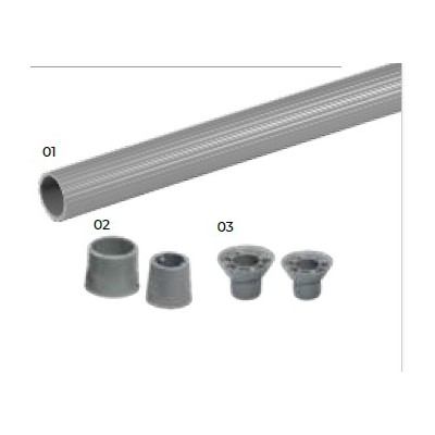 Tubo PVC Ranhurado Cofragem 20x25mm 2mt