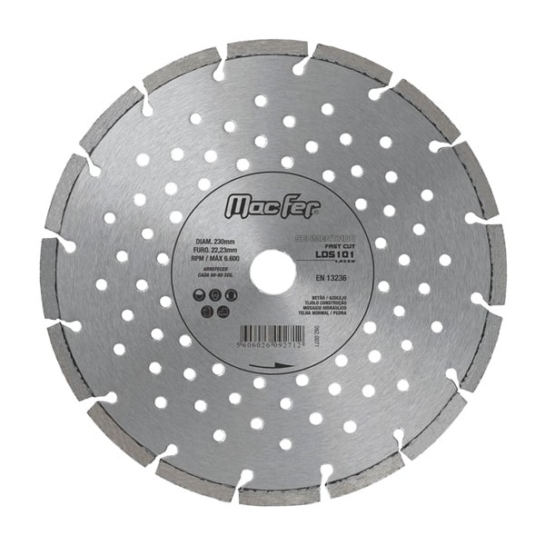 Disco Diam. Macfer 115mm Segmentado Laser LDS101