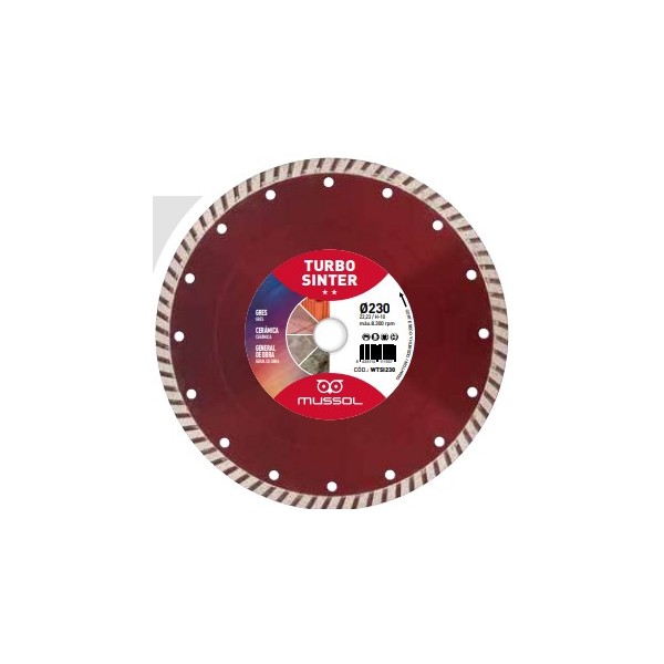 Disco Diam. Geral Obra Turbo Sinter 115mm 