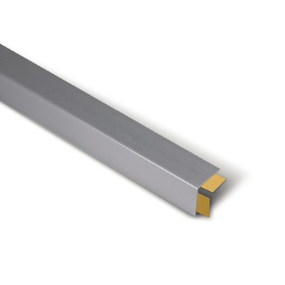 Perfil Angulo 25x25-2,5mt PVC Cinza Satinado Adesivo