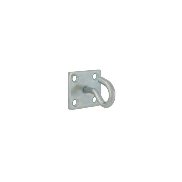 Placa C/Gancho Fixo 510 Zinc. 50x50x8mm