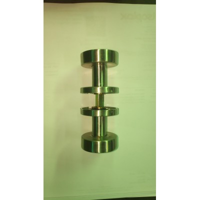 Puxador Redondo Duplo Rodes 17015 SS Inox