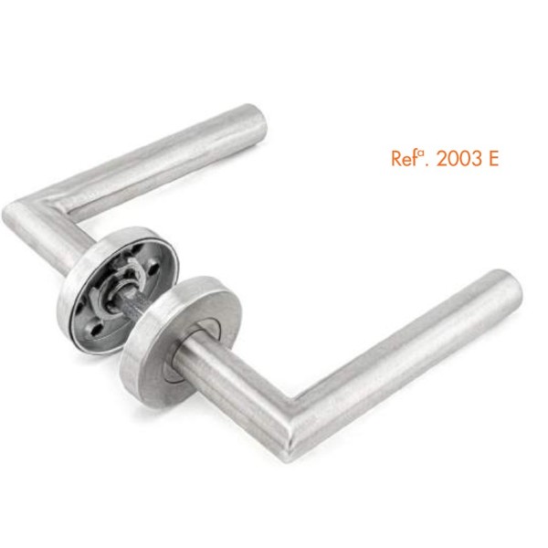 Puxador P/Porta Duplo Aço Inox 2003E