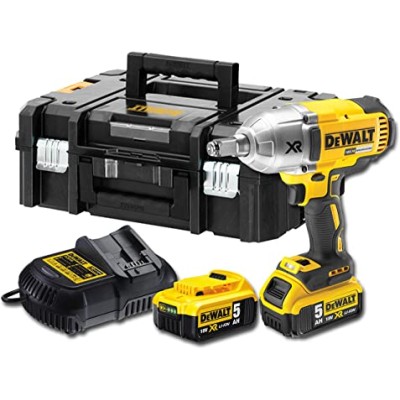 Aparaf. Chave Impacto Dewalt 18V 1/2" 950Nm C/ 2 Bat. 5Ah DCF899HP2