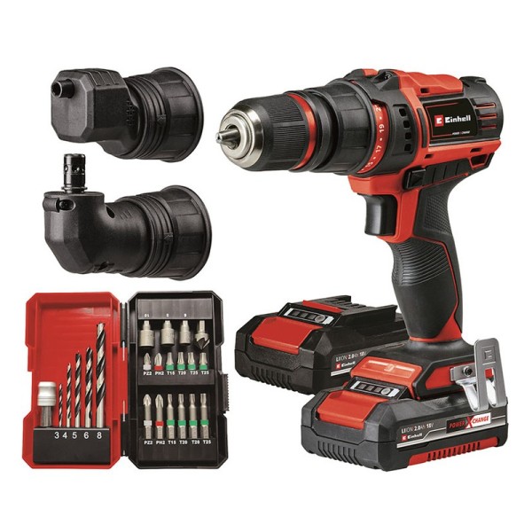 Aparaf. Einhell TE-CD 18/45 3X-Li +22 2 Bat. 2ah