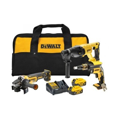 Kit Maq. P/Gesso Cartonado DLX3174TX1-Aparaf. DFS452Z + Mart. DHR165Z + DGA504Z + 2 Bat. 5Ah + Carreg. Makita