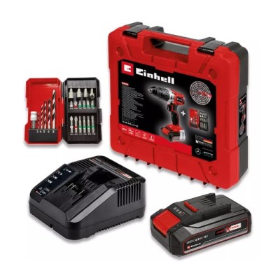 Berbequim Einhell TE-CD 18/2 Li-i + 22 c/ 1 Bat. (1,5Ah) + 1 Carregador