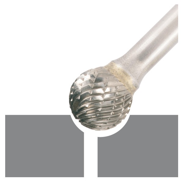 Fresa Metal Duro Esferica 8x7mm