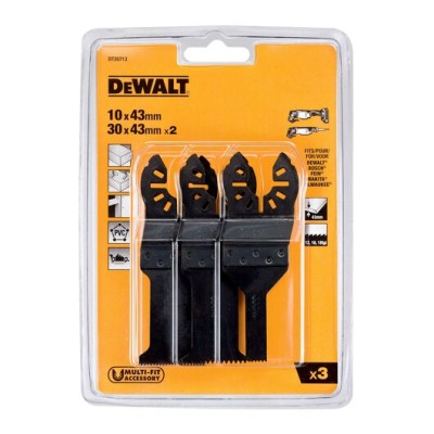 Conj. 3 Lamina Serra Oscilante DeWalt DT20713-QZ