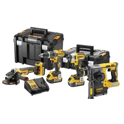 Kit DeWalt XR 18V DCK422P3T-QW - Berb. Aparaf. DCD796 + Aparf. Imp. DCF887 + Reb. DCG405 + Mart. DCH273 +Carreg. + 3 Bat. 5Ah Kit DeWalt XR 18V DCK422P3T-QW - Berb. Aparaf. DCD796 + Aparf. Imp. DCF887 + Reb. DCG405 + Mart. DCH273 +Carreg. + 3 Bat. 5Ah