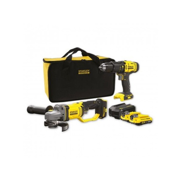 Kit Aparaf. C/Mart. + Rebarb. 125mm 18V 2ah Stanley SFMCK471D2S-QW
