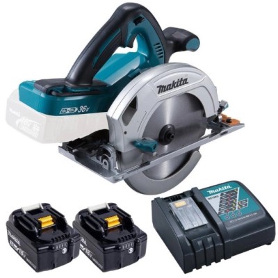 Serra Circular Makita DHS710Z + 2 Baterias 5,0AH + Carregador 