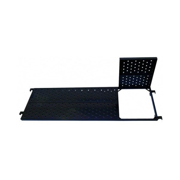Prancha Metálica C/Alçapão + Escada P/Andaime 2165x600mm Pint.