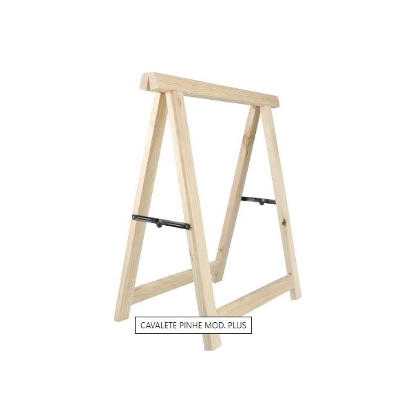 Cavalete Madeira Pinho 50x25mm Plus Carga Max. 300kg