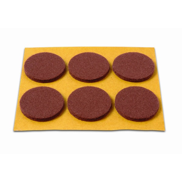 Deslizadores Redond. 30mm Cast. ( Blist. 6Un.) Brinox