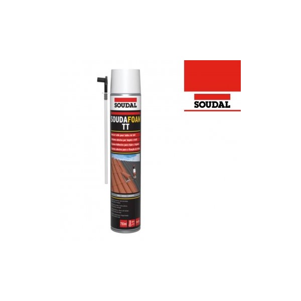 Espuma Soudal Soudafoam P/Telhas Terracota Gun 750ml