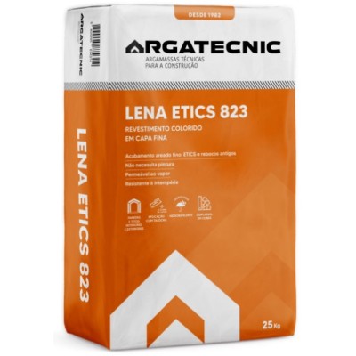 Argam. Revest. Colorido Capa Fina Lena Etics 823 Branca 25kg