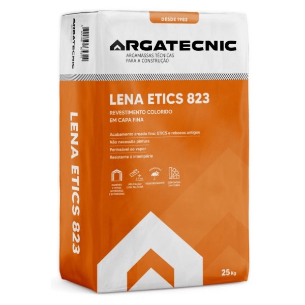 Argam. Revest. Colorido Capa Fina Lena Etics 823 Branca 25kg