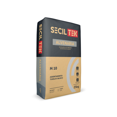 Argamassa Assentamento Alvenaria M10 25kg Seciltek