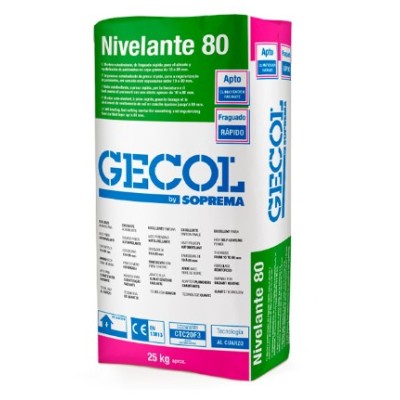 Autonivelante 80 25kg Gecol ( Até 10-80mm P/Capa)
