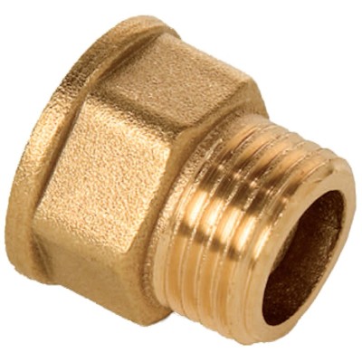 União Sextavada Latão M/F 1/2"