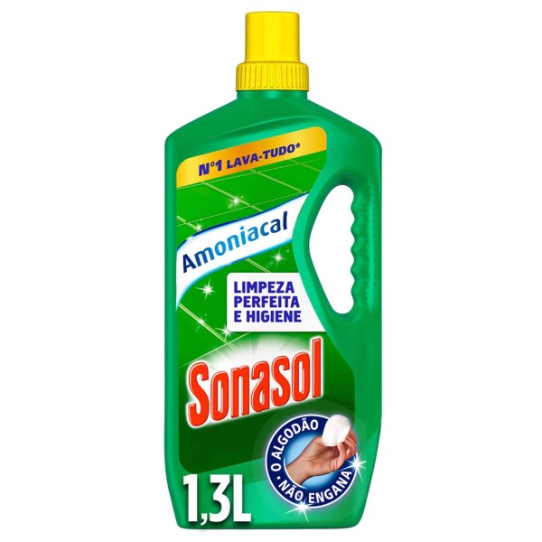 Sanasol Amoniacal Verde Lava Tudo 1,300lt