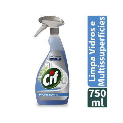 Limpa Vidros e Multisuperficies CIF Profissional 750ml