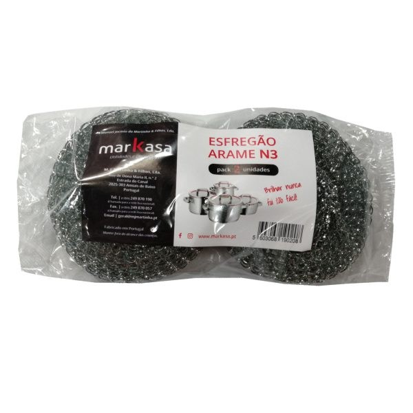Kit 2 Esfregões Arame nº 3