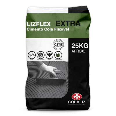 Cimento Cola Lizflex Extra Cinza 25kg C2TE