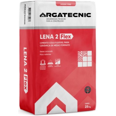 Cimento Cola Lena 3 Flex Top Branco 25kg C2TE