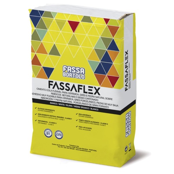 Cimento Cola Fassaflex Branco 25Kg