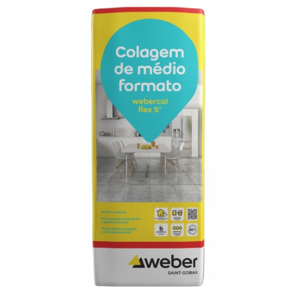 Cimento Cola Webercol Flex S Cinza 25Kg