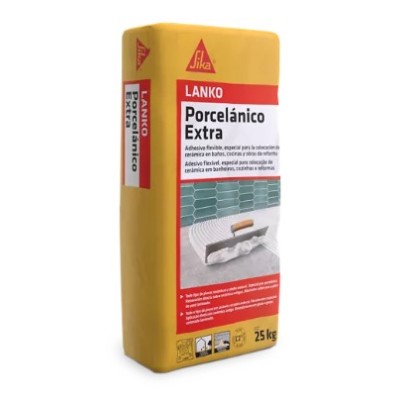 Cimento Cola Sika Lanko Porcelanico Extra Branco 25Kg C2TE