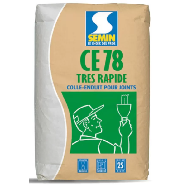 Massa Junta Rápida CE78 1/2h 25kg Semin