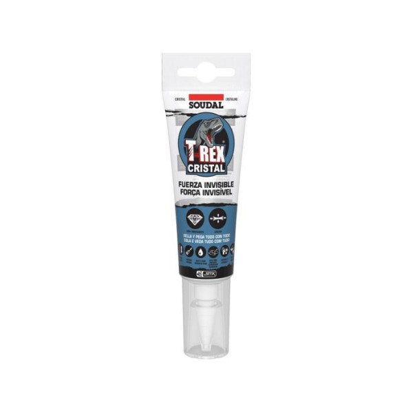 Bisnaga Silicone Soudal T-Rex Cristal 125ml