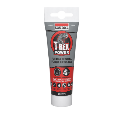Bisnaga Silicone Soudal T-Rex Power Branco 125ml