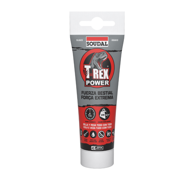 Bisnaga Silicone Soudal T-Rex Power Branco 125ml