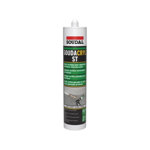 Silicone Acrilico Soudal Soudacryl ST Branco